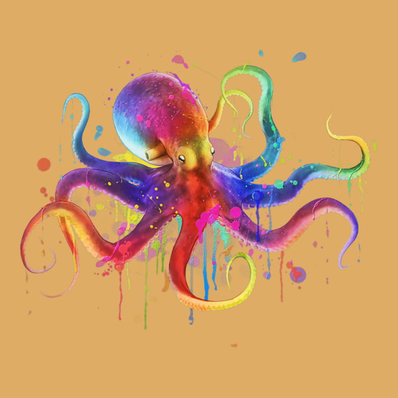 Dripping Rainbow Octopus Psychedelic Urban Pullover Hoodie | Artistshot