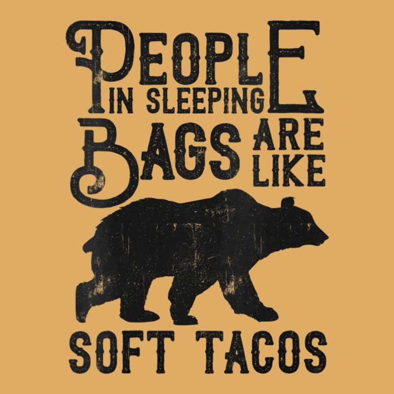 Womens People In Sleeping Bags Are Like Soft Tacos Funny Camping V Nec Urban Pullover Hoodie by cm-arts | Artistshot