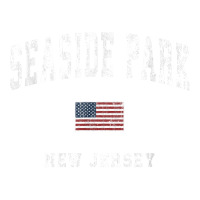 Seaside Park New Jersey Nj Vintage American Flag Sports Bomber Jacket | Artistshot