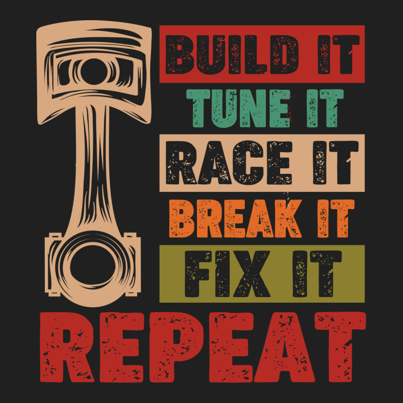 Mechanic Build It Tune It Race It Break It Fix It Repeat Retro Vintage Ladies Polo Shirt | Artistshot