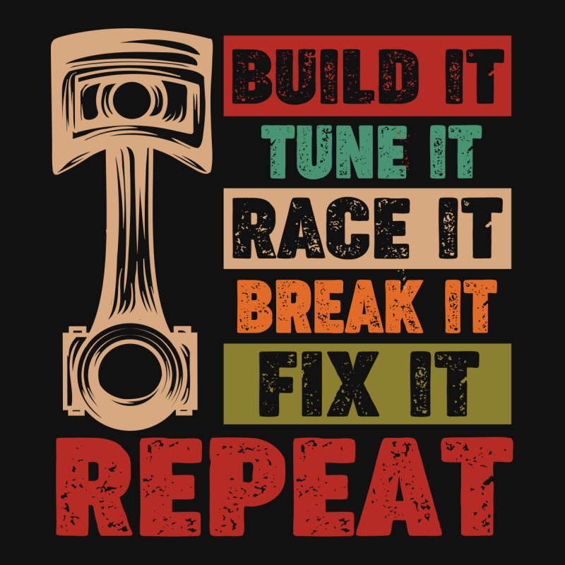 Mechanic Build It Tune It Race It Break It Fix It Repeat Retro Vintage All Over Women's T-shirt | Artistshot