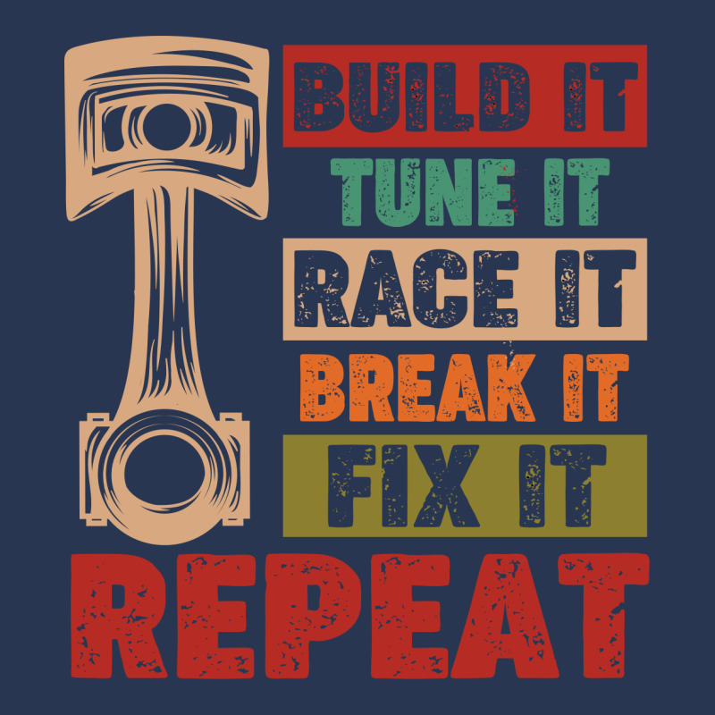Mechanic Build It Tune It Race It Break It Fix It Repeat Retro Vintage Ladies Denim Jacket | Artistshot