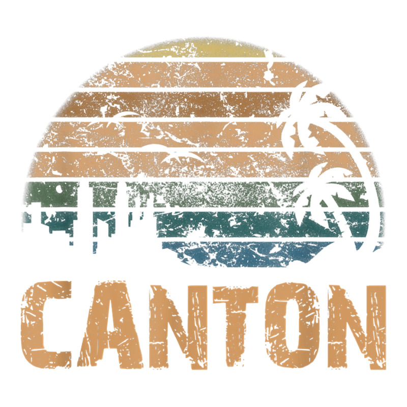 Canton Vintage Sunset Distressed Funny T Shirt Bomber Jacket | Artistshot