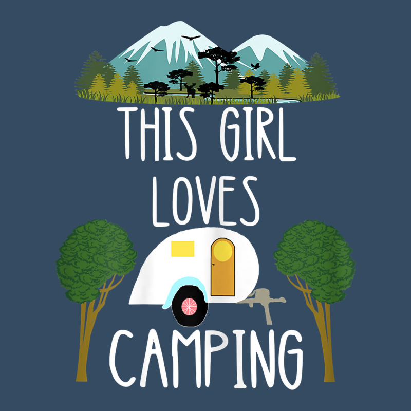 This Girl Loves Camping Rv Teardrop Trailer Camper Caravan Beanie by MarilynCleo | Artistshot