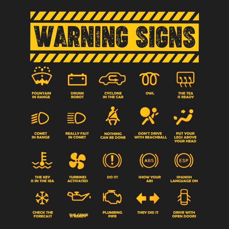 Mechanic Warning Signs Retro Vintage Classic T-shirt by vip.pro123 | Artistshot