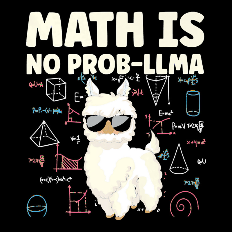 Math Is No Prob Lllma Llama T  Shirt V-neck Tee | Artistshot