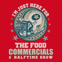 Football Just Here For Food Commercials Halftime Show Pom Pom Beanie | Artistshot