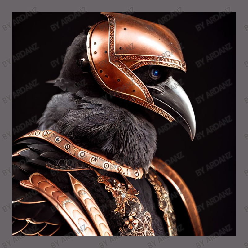 A Raven Wearing Copper, Armour And Helm Mesh Back Trucker Hat by ardanz | Artistshot