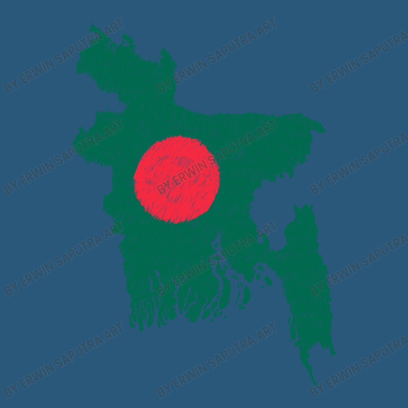 Bangladesh Map Flag Drawing Line Art Retro Trucker Cap | Artistshot