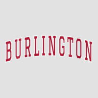 Womens Burlington North Carolina Souvenir College Style Red Text V Nec Foam Trucker Hat | Artistshot