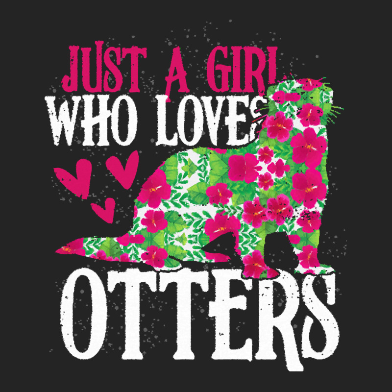 Otter Lover T  Shirt Girl Love Otter Grunge Vintage T  Shirt 3/4 Sleeve Shirt | Artistshot