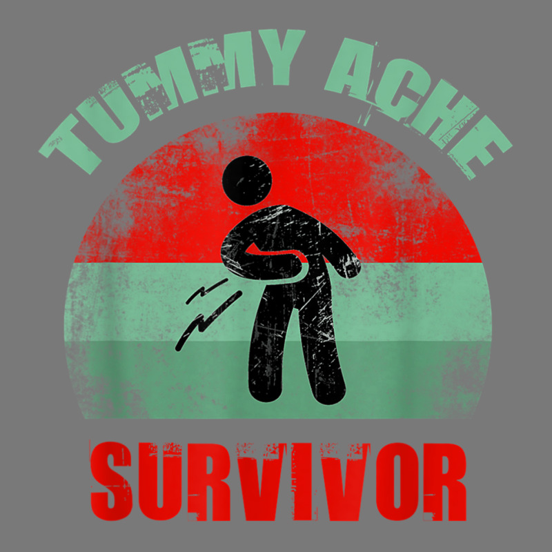 Vintage Funny Stomach Tummy Ache Survivor Sensitive Tummy T Shirt Adjustable Baseball Cap by cm-arts | Artistshot