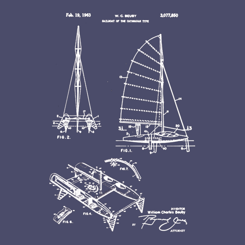 Catamaran Sailboat Patent, Catamaran, Sailboat Patent, Catamaran Sailb Adjustable Baseball Cap by cm-arts | Artistshot