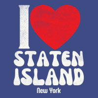 I Love Staten Island Lovers Retro Distressed Pullover Hoodie Adjustable Baseball Cap | Artistshot