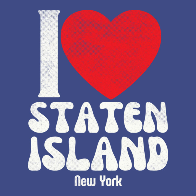 I Love Staten Island Lovers Retro Distressed Pullover Hoodie Adjustable Baseball Cap by cm-arts | Artistshot