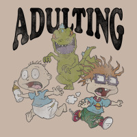 Rugrats Running From Reptar And Adulting Adjustable Baseball Cap | Artistshot