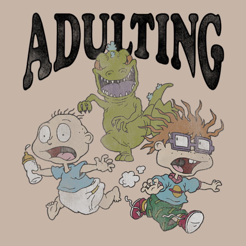 Rugrats Running From Reptar And Adulting Adjustable Baseball Cap by cm-arts | Artistshot