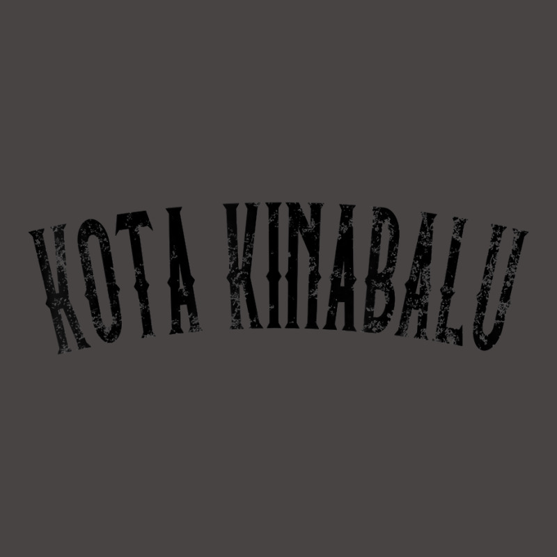 Kota Kinabalu Malaysia Vintage Black Text Apparel T Shirt Dyed Cap by cm-arts | Artistshot