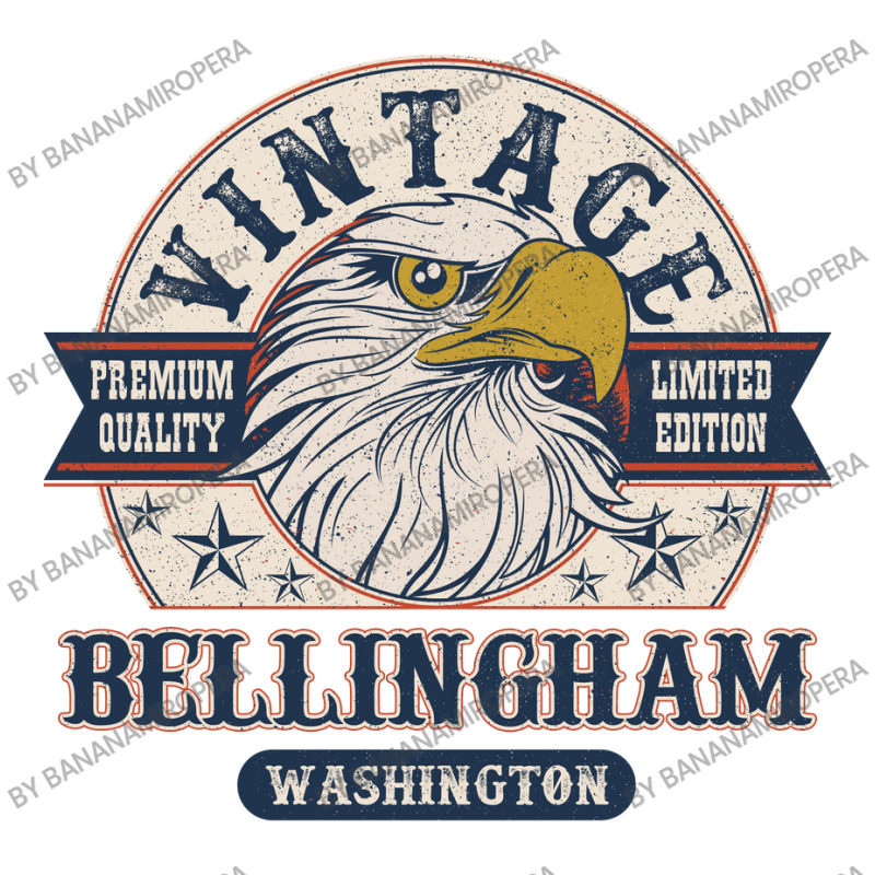 Retro Bald Eagle Bellingham Washington Vintage Limited Edition Pickleball Paddle | Artistshot