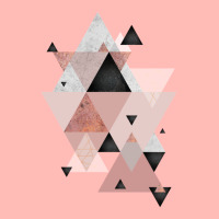 Geometric Compilation In Rose Gold And Blush Pink Urban Heavy T-shirt | Artistshot