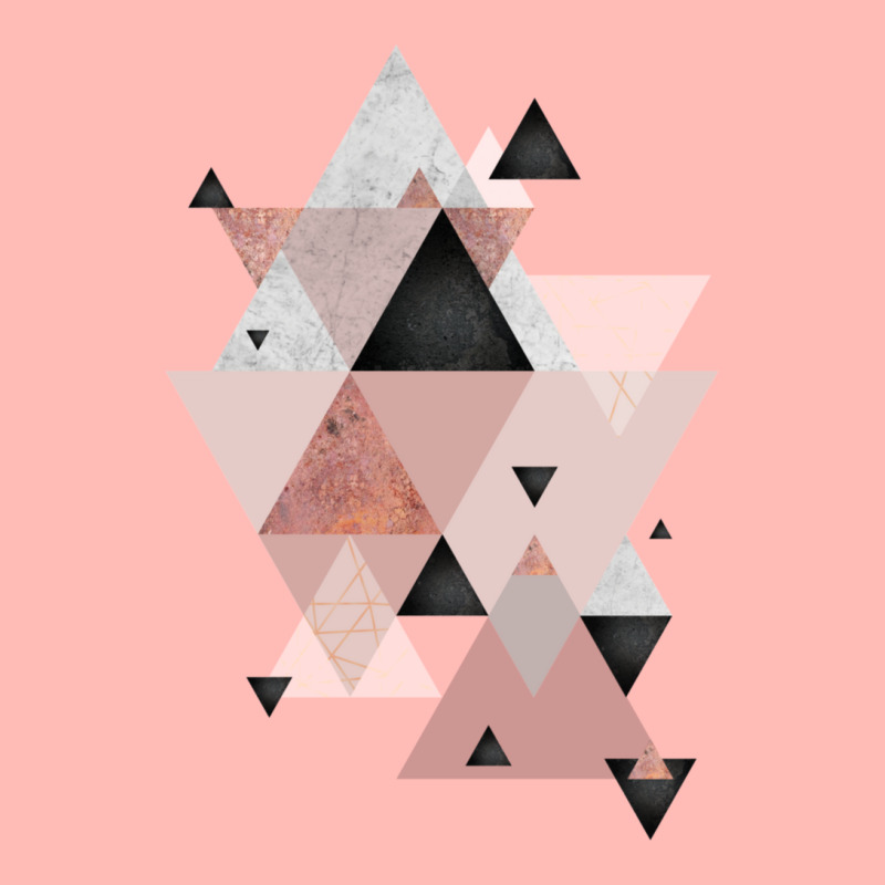 Geometric Compilation In Rose Gold And Blush Pink Urban Heavy T-shirt | Artistshot