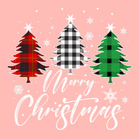 Merry Christmas Tree Buffalo Plaid Red White Green Light Top Long Slee Urban Heavy T-shirt | Artistshot