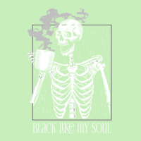 Black Like My Soul   Skeleton Drinking Coffee Urban Heavy T-shirt | Artistshot