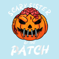 Scary Sister Of The Patch Halloween Pumpkin Family Girls T Shirt Urban Heavy T-shirt | Artistshot