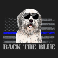 Old English Sheepdog Thin Blue Line American Flag Police Dog Premium Classic T-shirt | Artistshot