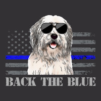 Old English Sheepdog Thin Blue Line American Flag Police Dog Premium Vintage Short | Artistshot