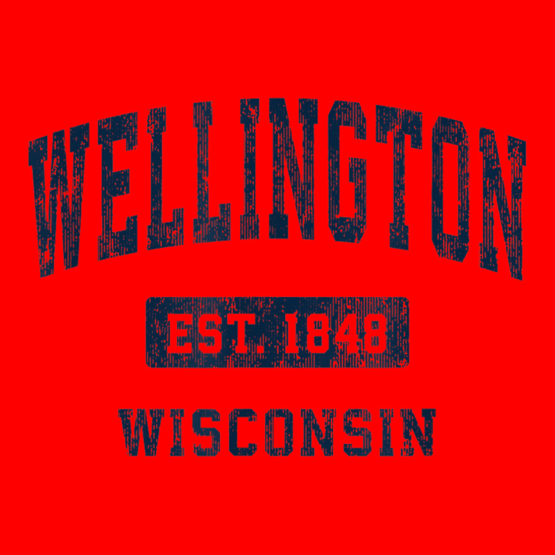 Wellington Wisconsin Wi Vintage Athletic Sports Design Bomber Jacket | Artistshot