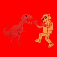 Dinosaur Vs Robot, Dinosaur Vs Robot Art, Dinosaur Vs Robot Vintage, D Bomber Jacket | Artistshot