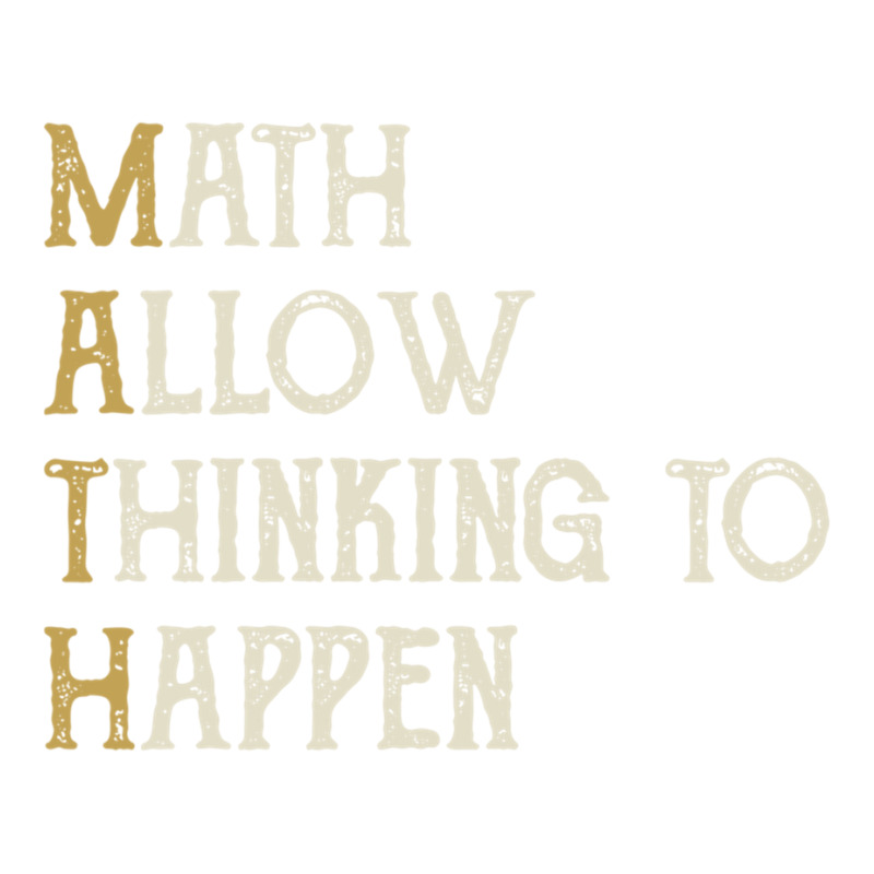 Math Allow Thinking To Happen - Funny Mathematics Bomber Jacket | Artistshot