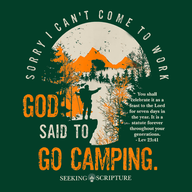 Sorry I Can't Work, God Said To Go Camping Lev 2341 T Shirt Beanie by cm-arts | Artistshot