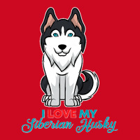 I Love My Siberian Husky For Lovers Of Huskies Premium Pom Pom Beanie | Artistshot