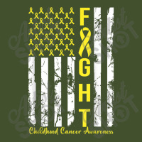 American Flag Gold Ribbon Fight Childhood Cancer Awareness Sun Shade Cap | Artistshot