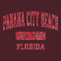 Mens Panama City Beach Florida Fl Vintage Sports Design Red Desig Prem Mesh Back Trucker Hat | Artistshot