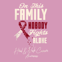 Oral Head & Neck Cancer In This Family Nobody Fights Alone T Shirt Tie Dyed Bucket Hat | Artistshot