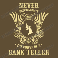 Never Underestimate The Power Of A Bank Teller Seamless Cap | Artistshot