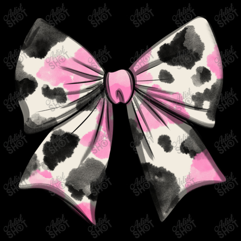 Pink Cow Print Coquette Bow Youth Hoodie by Oma's Magic World | Artistshot