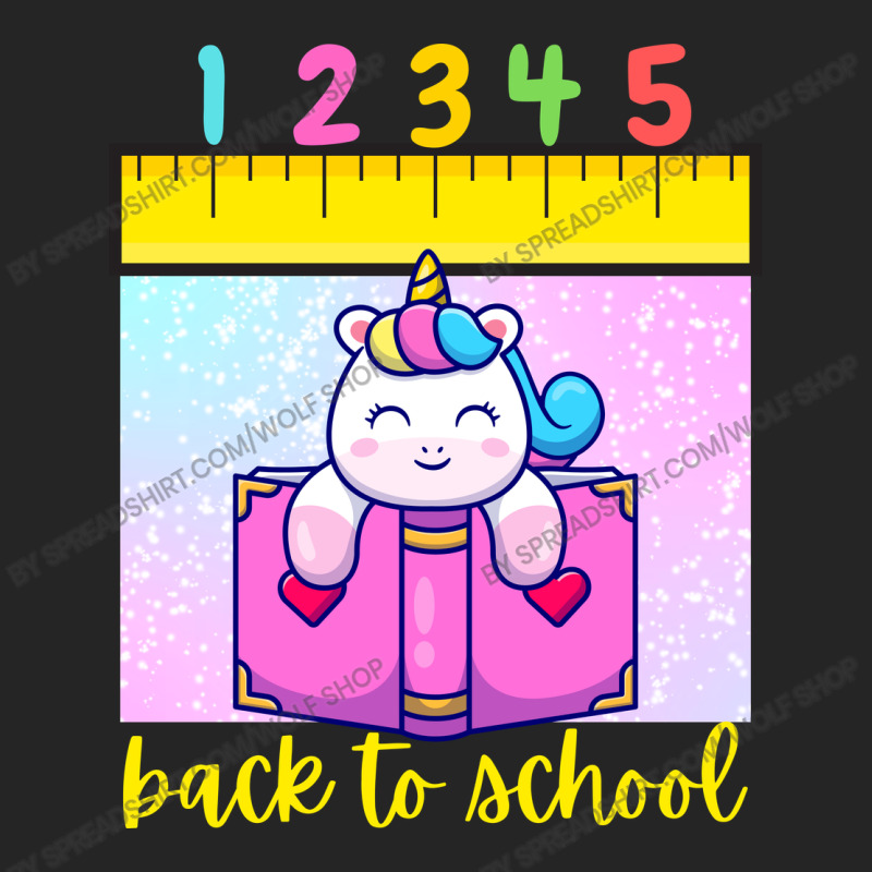 Cute Unicorn Reading Book Back To School Unisex Hoodie | Artistshot