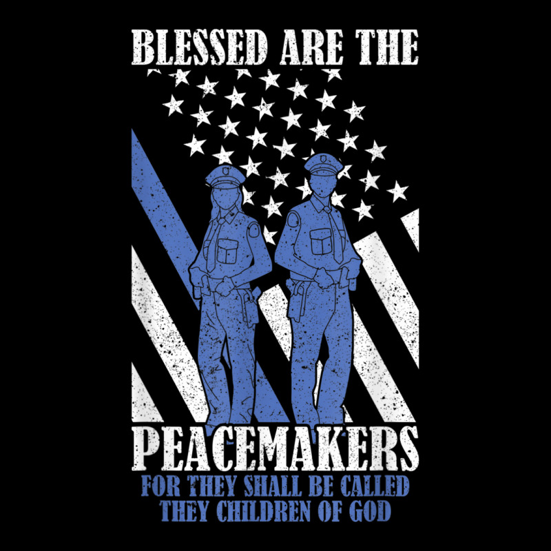 Patriotic American Thin Blue Line Flag Police Officer Baby Tee | Artistshot