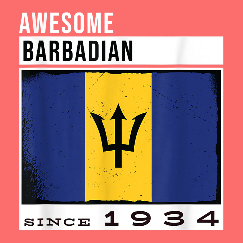 Awesome Barbadian Since 1934   Barbadian 88th Birthday T Shirt Snapback Trucker Cap by cm-arts | Artistshot