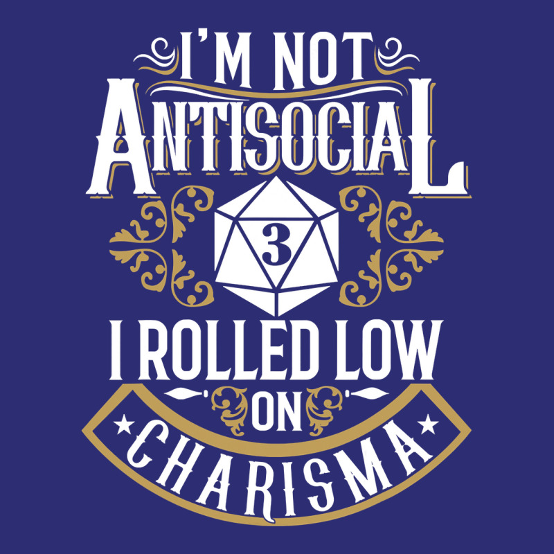 Not Antisocial, Rolled Low Charisma Funny Rpg Loves Dragons Snapback Trucker Cap by cm-arts | Artistshot