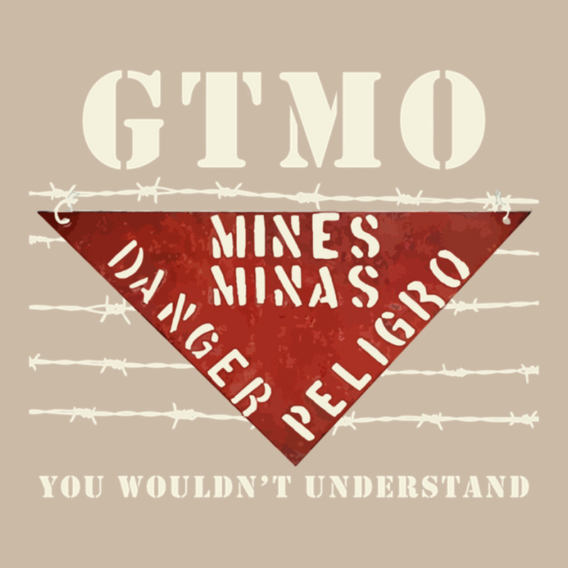 Gtmo Land Mine Barbed Wire Sign  Guantanamo Bay Cuba Foam Trucker Hat | Artistshot