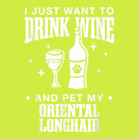 Drink Wine And Pet My Oriental Longhair Cat Dog Breed Funny T Shirt Adjustable Baseball Cap | Artistshot