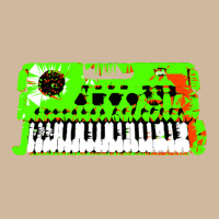 Retro Green Keyboard Synthesiser - Glitchy Mix Adjustable Baseball Cap | Artistshot