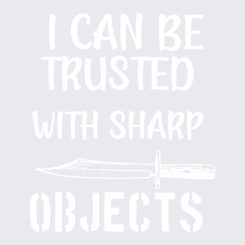 I Can Be Trusted With Sharp Objects Adjustable Baseball Cap | Artistshot