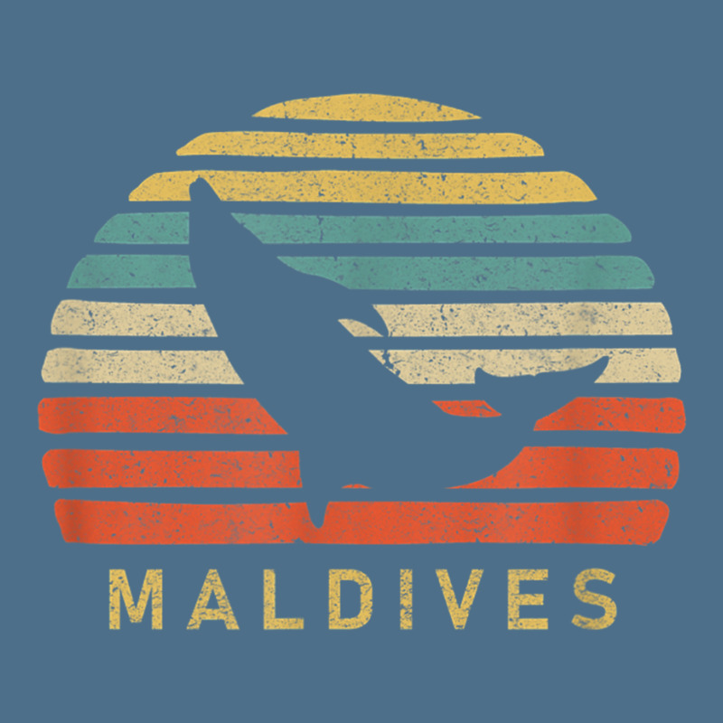 Retro Maldives Dolphin T Shirt Dyed Cap | Artistshot