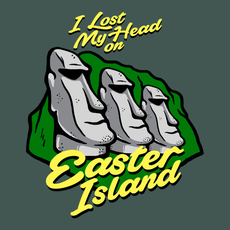 I Lost My Head On Easter Island Dyed Cap | Artistshot